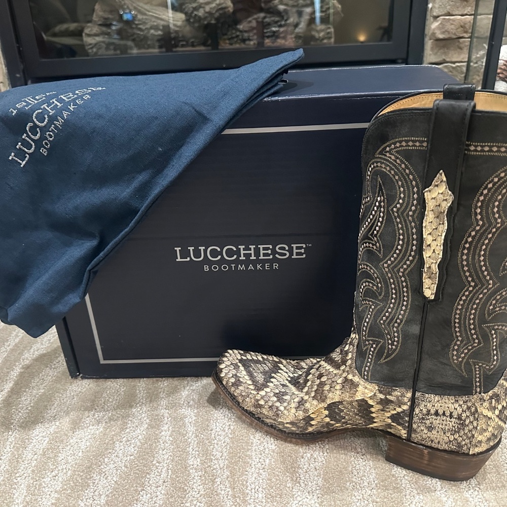 Lucchese Rattlesnake Boot....Great condition